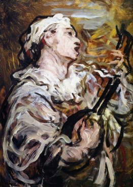 Pierrot mit Gitarre Pierrot mit Gitarre