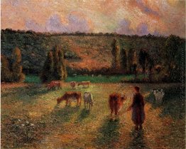 Cowherd bei Eragny Cowherd bei Eragny