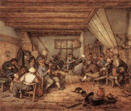 Schlemmen Bauern in einer Taverne Schlemmen Bauern in einer Taverne
