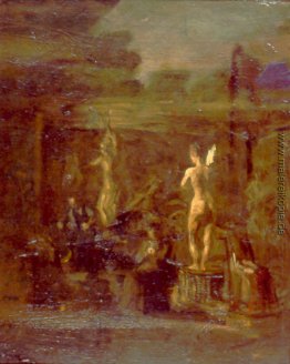 Kompositorische Studie für William Rush Carving Seine Allegorisc Kompositorische Studie für William Rush Carving Seine Allegorisc