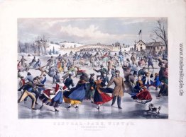 Central Park, Winter. Die Skating Pond Central Park, Winter. Die Skating Pond