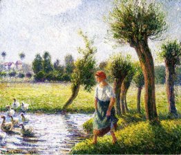 Peasant Woman Watching the Geese Peasant Woman Watching the Geese