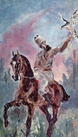 Die Falconer, Comte Alphonse de Toulouse-Lautrec Die Falconer, Comte Alphonse de Toulouse-Lautrec