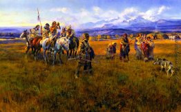 Lewis und Clark Reichweite Shoshone Camp von Sacajawea die Vogel Lewis und Clark Reichweite Shoshone Camp von Sacajawea die Vogel