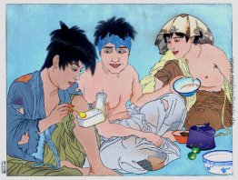 Le Repas Des Mendiants. Seoul, Coree Le Repas Des Mendiants. Seoul, Coree