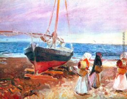 Fischerfrauen am Strand, Valencia Fischerfrauen am Strand, Valencia