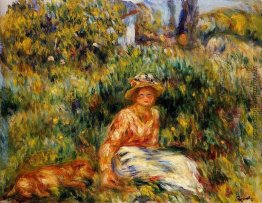 Junge Frau in einem Garten Junge Frau in einem Garten