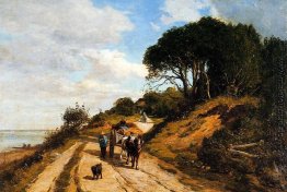 Die Straße von Trouville zu Honfleur Die Straße von Trouville zu Honfleur