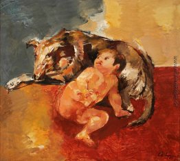 Chico y perro Chico y perro