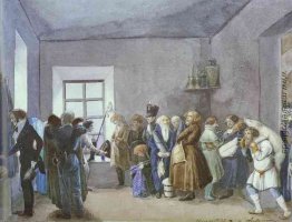 Polizeikommissar des Empfangsraum die Nacht vor einem Ferien Polizeikommissar des Empfangsraum die Nacht vor einem Ferien