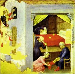 St. Nikolaus und die drei Goldkugeln, Von der Predella des Quara St. Nikolaus und die drei Goldkugeln, Von der Predella des Quara