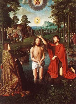 Die Taufe Christi (Zentralbereich des Triptychons) Die Taufe Christi (Zentralbereich des Triptychons)