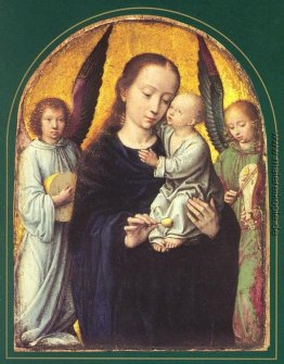 Maria mit Kind und zwei Engeln Musikmachen Maria mit Kind und zwei Engeln Musikmachen