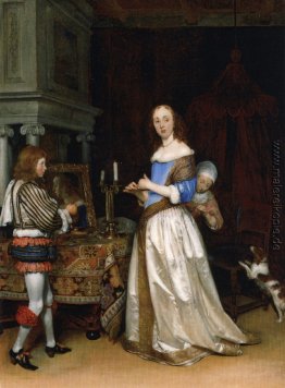 Dame bei ihrer Toilette Dame bei ihrer Toilette