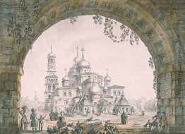 Mit Blick auf das Kloster Neu-Jerusalem in der Nähe von Moskau Mit Blick auf das Kloster Neu-Jerusalem in der Nähe von Moskau