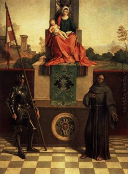 Madonna mit Kind und Heiligen Liberale und Francis (The Castelfr Madonna mit Kind und Heiligen Liberale und Francis (The Castelfr
