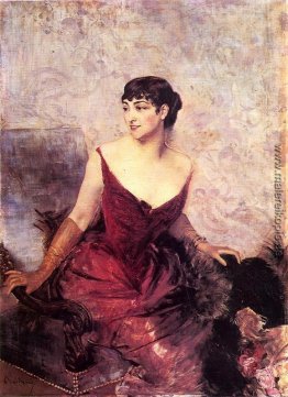 Gräfin de Rasty in einem Sessel sitzend Gräfin de Rasty in einem Sessel sitzend