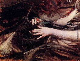 Sewing Hände einer Frau, Sewing Hände einer Frau,