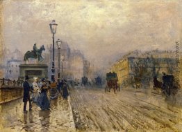 Rue de Paris mit Kutschen Rue de Paris mit Kutschen