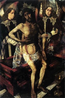 Christus am Grab von zwei Engeln Unterstützte Christus am Grab von zwei Engeln Unterstützte