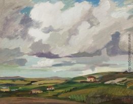 Landschaft mit Grau bewölkt Landschaft mit Grau bewölkt