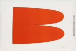 Rot-Orange aus der Suite von siebenundzwanzig Farblithographien Rot-Orange aus der Suite von siebenundzwanzig Farblithographien