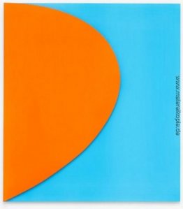 Orange Relief mit Blue Orange Relief mit Blue