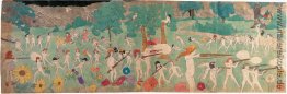 Untitled (Kampf-Szene während der Blitz-Sturm, nackte Kinder mit Untitled (Kampf-Szene während der Blitz-Sturm, nackte Kinder mit