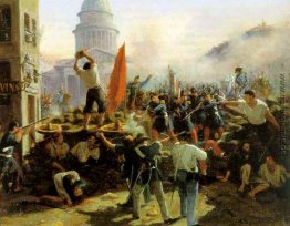 Street Fighting an der Rue Soufflot, Paris, 25. Juni 1848 Street Fighting an der Rue Soufflot, Paris, 25. Juni 1848