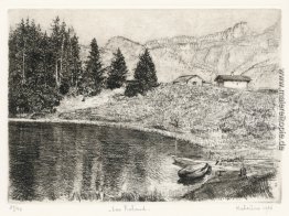 See 'Retaud' im Kanton Waadt in der Schweiz in der Nähe von Col See 'Retaud' im Kanton Waadt in der Schweiz in der Nähe von Col