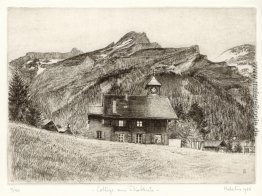 Schulgebäude der Diablerets - Kanton Waadt, Schweiz Schulgebäude der Diablerets - Kanton Waadt, Schweiz