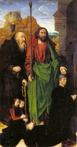 Das Portinari-Altar, St. Thomas und St. Antonius Eremita mit Tom Das Portinari-Altar, St. Thomas und St. Antonius Eremita mit Tom