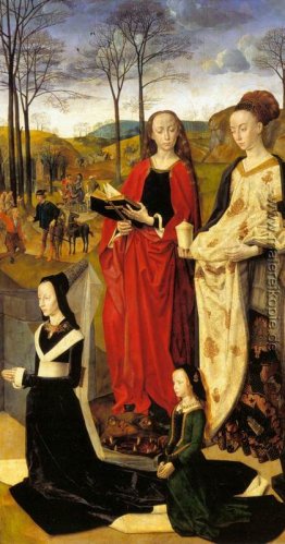 Das Portinari-Altar, St. Maria Magdalena und St. Margaret mit Ma Das Portinari-Altar, St. Maria Magdalena und St. Margaret mit Ma
