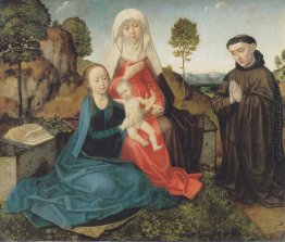 Jungfrau und Kind mit St Anne und ein Franziskaner Spender Jungfrau und Kind mit St Anne und ein Franziskaner Spender