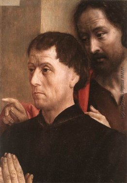 Porträt eines Mannes des Gebets mit St. Johannes der Täufer Porträt eines Mannes des Gebets mit St. Johannes der Täufer