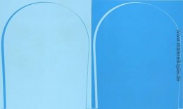 Gegossen Reversal Painting: Hellblau, Blau Gegossen Reversal Painting: Hellblau, Blau