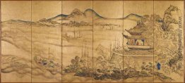 Landschaft mit Yueyang Tower Landschaft mit Yueyang Tower