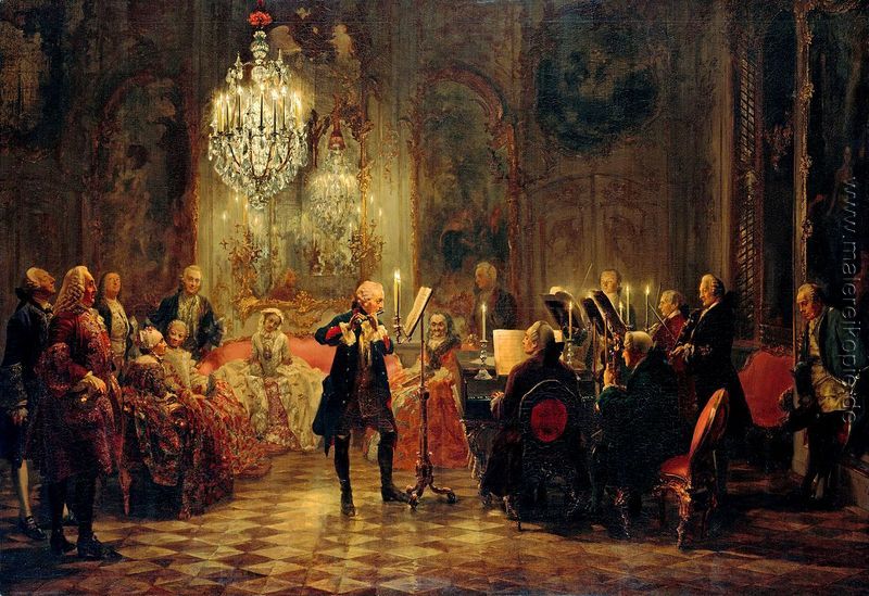 Flötenkonzert Friedrichs des Großen in Sanssouci