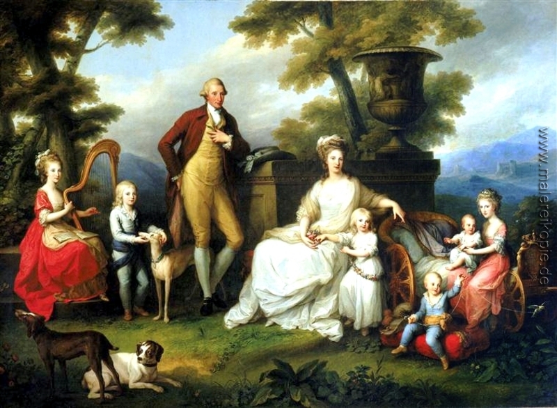 Ferdinand IV von Neapel und seiner Familie