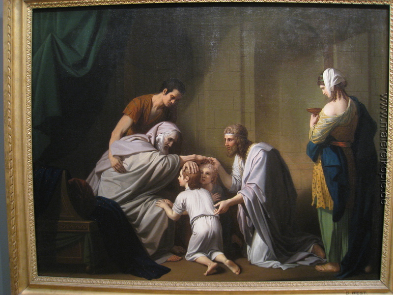 Jakob segnet Ephraim und Manasse
