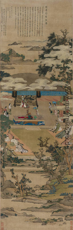 Lady Xuanwen Juni geben Anweisungen an den Classics