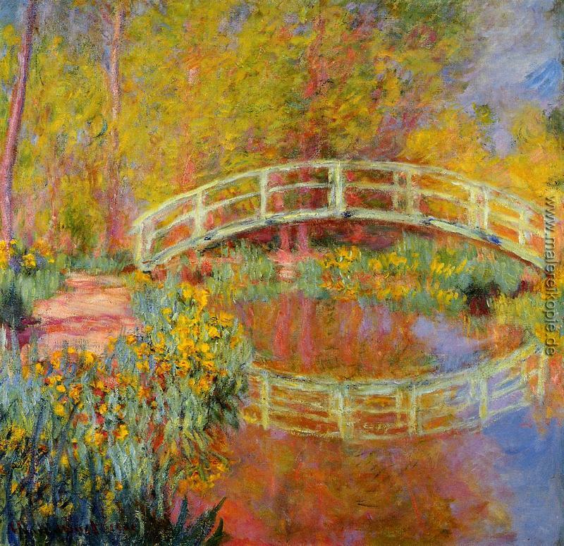 Die japanische Brücke (die Brücke in Monets Garten)