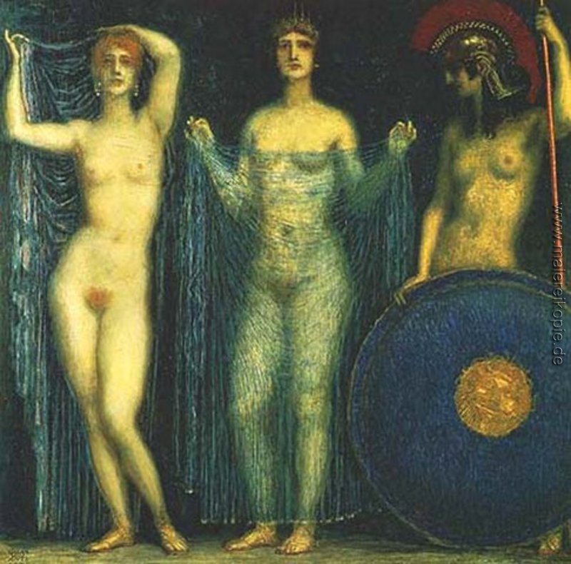 Die drei Göttinnen Hera, Aphrodite, Athene