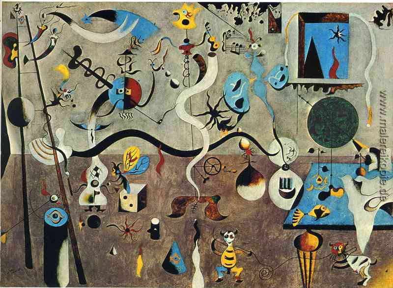 Harlequin Karneval di Joan Miro von Joan Miro Ölgemälde