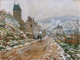 Der Weg in Vetheuil im Winter Der Weg in Vetheuil im Winter