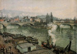 Der Pont Corneille, Rouen, Graues Wetter Der Pont Corneille, Rouen, Graues Wetter