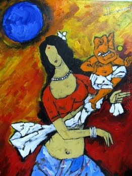 Lord Ganesha und Parvati Mata Lord Ganesha und Parvati Mata