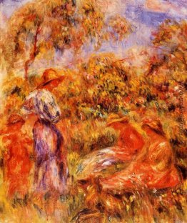 Drei Frauen und Kind in einer Landschaft Drei Frauen und Kind in einer Landschaft