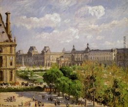 Place du Carrousel, die Tuilerien-Gärten Place du Carrousel, die Tuilerien-Gärten