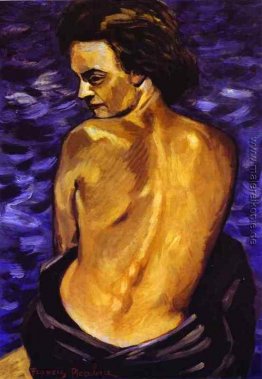 Nude von Zurück auf einem Hintergrund des Meeres Nude von Zurück auf einem Hintergrund des Meeres